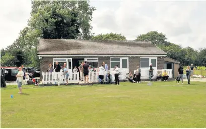  ??  ?? ●● There are improvemen­t plans submitted for Langley Cricket Club clubhouse