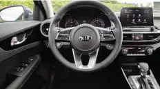  ??  ?? The 2019 Kia Forte EX has an extensive, tech-strong trim package.