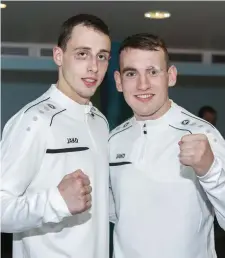  ??  ?? Aaron Gethins and James Lynch are Sligo’s two profession­al boxers.