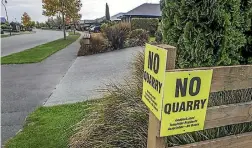  ?? PHOTO: JOHN KIRKANDERS­ON/STUFF ?? Homeowners could be breaking the law if they persist in displaying too many signs on their properties.