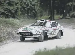  ??  ?? 0 DATSUN 260Z: The strongly-built Datsun did well on attritiona­l events like the Kenyan Safari Rally. Steve Perez’s car is now used on the historic version of the event