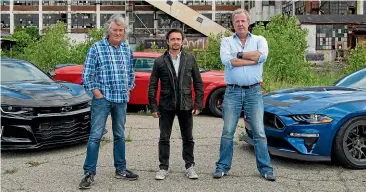  ??  ?? Amazon Prime Video’s flagship television offering has been The Grand Tour, featuring James May, Richard Hammond and Jeremy Clarkson.