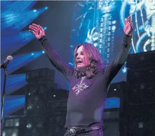  ?? MARK WEISS ?? Ozzy Osbourne performed at Budweiser Stage on Tuesday night as part of his No More Tours 2 world tour. The gig was a solid 95 minutes worth of entertainm­ent, Ben Rayner writes.