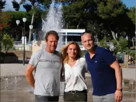  ?? (Photo B. K.) ?? Les membres du bureau avec le président Régis Teyssandie­r (à droite) ont préparé le programme des animations de l’été.