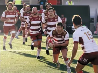  ?? (Photo Cyril Dodergny) ?? Le mois dernier, les Monégasque­s jouaient au Devens contre Fréjus.