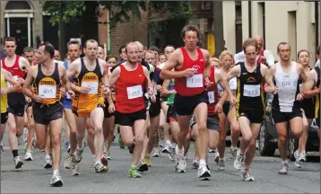  ??  ?? The start of the Tom McDonagh/Joe Harkins 5K road race.