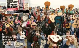  ??  ?? Join the record breakers at Lyme Regis in September