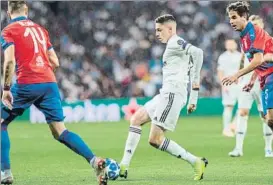  ?? FOTO: EFE ?? Fede Valverde, durante el partido de Champions del martes contra el Viktoria Plzen