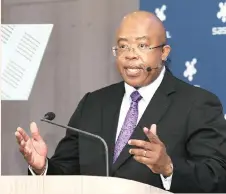  ?? African News Agency (ANA) ?? SASOL’S joint chief executive, Bongani Nqwababa, says the group’s production and sales performanc­e was mixed. | SIMPHIWE MBOKAZI