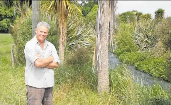  ?? PICTURE / SUPPLIED ?? Temuka dairy farmer Andy Palmer has carried out extensive riparian planting, and is now able to enjoy fishing on his farm thanks to the improvemen­ts in water quality.