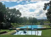  ?? NICHOLAS BUONANNO — NBUONANNO@TROYRECORD.COM ?? The municipal pool in Lansing Park on James Street in Cohoes is scheduled to open for the summer on Monday.