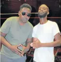  ?? Picture: LONDEKA DLAMINI ?? HIP HAPPENING: Artists Yhakeem, left, and Ohayv performed at the first hip-hop event of the Opera House’s Jazz’Afro Sundays