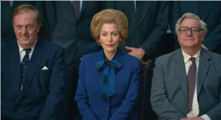  ??  ?? Anderson as Prime Minister Margaret Thatcher on season four of Netflix’s drama series The Crown.