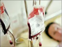  ?? Photo: National Institutes of Health ?? More blood needed… The main factors driving the increase in blood usage was an increase in blood requests for casualties, such as car accidents and stab wounds, maternity and cancer cases.