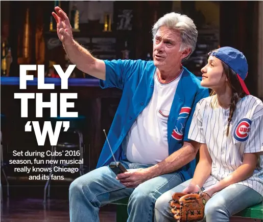  ?? MICHAEL BROSILOW ?? Pops (Gene Weygandt) spends many a day at the ballpark with granddaugh­ter Dani (Amaris Sanchez, who alternates with Elise Wolf in the role) in “Miracle.”