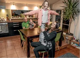  ?? PHOTO: ROBERT KITCHIN/STUFF ?? It’s not just the space, it’s how you use it. Tomek and Nada Piatek live with their 6-year-old twins, Rio and Mila, in an 89m2 bungalow.