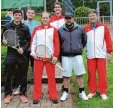  ?? Foto: Manfred Schmitz ?? Die zweite Herren Mannschaft des TC Nördlingen mit (von links) Pierre Engel hardt, Tobias Haug, Armin Dobel, Martin Wiedenmann, Ricardo Lehmann und Hermann Fälschle.