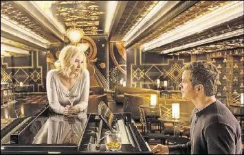  ?? PICTURES JAIMIE TRUEBLOOD/COLUMBIA ?? Jennifer Lawrence and Chris Pratt star in the film “Passengers.”