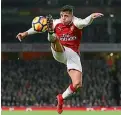  ??  ?? Arsenal’s Alexis Sanchez is performing well below expectatio­ns this season.