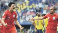  ?? PICTURE: GETTY IMAGES ?? STEEL CITY HOPES: Sheffield-born Harry Maguire, left, was among England’s stars at the 2018 World Cup.