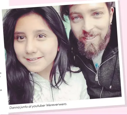  ??  ?? Danna junto al youtuber
Wereverwer­o.