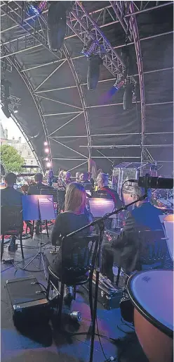  ?? Pictures: Commercial Media. ?? Clockwise from main pic: a performanc­e on the Glamis Prom stage; Saskia Eng; Tom Urie; and Kerry Ellis.