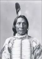  ??  ?? Red Cloud, the Sioux leader, and G.W. Grummond. It may have been Grummond, rather than another officer who has long been blamed, who led troops into an ambush by Red Cloud's warriors.