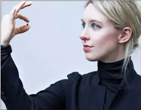  ?? ?? MIRACLE OR MYTH: Platinum blonde Elizabeth Holmes in her heyday