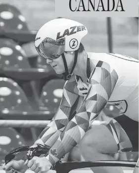  ?? RACHELVMCK­INNON/INSTAGRAM ?? Rachel McKinnon, a transgende­r cyclist, won the UCI Masters Track Cycling World Championsh­ip in the women’s 35-44 age bracket in Los Angeles last week.