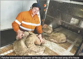  ?? PHOTO: DUBBO PHOTO NEWS ?? Fletcher Internatio­nal Exports’ Joe Hupp, a huge fan of the vast array of in-house training options.