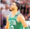  ?? Photo / Getty Images ?? Jayson Tatum scored 27 points for Boston.