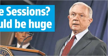  ?? CHIP SOMODEVILL­A, GETTY IMAGES ?? Attorney General Jeff Sessions appears to have fallen in President Trump’s esteem ever since the appointmen­t of a special counsel.