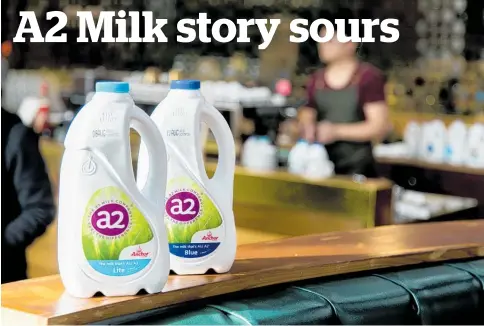  ??  ?? Speculatio­n in Australia has identified a2 Milk as a possible takeover target.