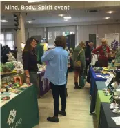  ??  ?? Mind, Body, Spirit event