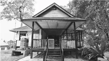  ??  ?? The Segu Bungalow at Lorong Park. — Photo by Muhammad Rais Sanusi