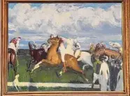  ?? ?? “The Polo Game” by George Bellows is one of the 125 pieces that is now on long-term loan at MFAH.