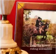  ??  ?? Martha Sitwell riding sidesaddle