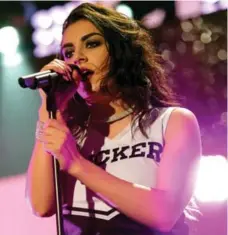  ?? ALEXANDER TAMARGO/GETTY IMAGES ?? Charli XCX should finally get her turn in the spotlight, and not just as a supporting singer, with the shallow fun of Sucker.