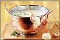  ??  ?? REVIVAL: A copper fondue set