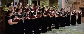  ?? CONTRIBUTE­D PHOTOS ?? The Wittenberg Singers will take center stage at the next Sanctuary Series concert on Feb. 11.