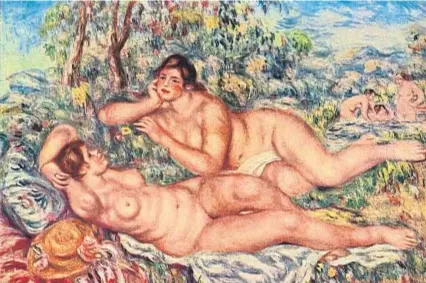  ??  ?? Las bañistas (hacia 1918-1919), de Pierre-Auguste Renoir