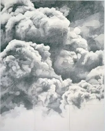  ??  ?? Toba Khedoori: Untitled (Clouds—Drawing), 2004–2005