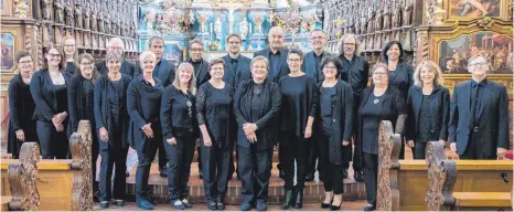  ?? FOTO: STEFAN BERG ?? Das Vokalensem­ble St. Magnus Bad Schussenri­ed gestaltet den Pfingstgot­tesdienst musikalisc­h mit Werken von Valentin Rathgeber.