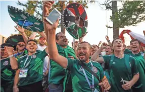  ?? ALEXANDER ZEMLIANICH­ENKO/AP ?? Mexico soccer fans hope to celebrate a lot more in this year’s World Cup after Sunday’s upset of Germany.
