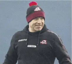  ??  ?? 0 Edinburgh Rugby head coach Richard Cockerill at training.