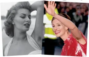  ??  ?? Hair come the girls: Eschewing the razor was fine by beauties Sophia Loren, above left, and Julia Roberts. Main picture: Madonna and her daughter Lourdes last week