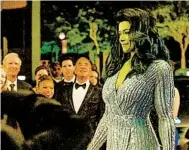  ?? MARVEL STUDIOS/DISNEY+ ?? She-hulk “fulfills the stereotypi­cal feminine ideal body, while still being, like, too tall and green,” Maslany said.