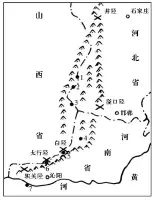  ??  ?? 1. 2. 3. 4.
峻极关高 飞磴盘云中州外翰 狼石双岩5. 6. 7.
碧水丹山 盘石长城天限狂澜
图五 “李宗枢刻石”分布示意图