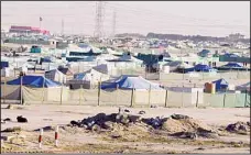  ?? Al-Qabas photo ?? File photo of camps pitched in an unidentifi­ed desert area. Meetings held with concerned bodies