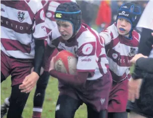  ??  ?? ●●Action from Rochdale under 14s clash against Bury